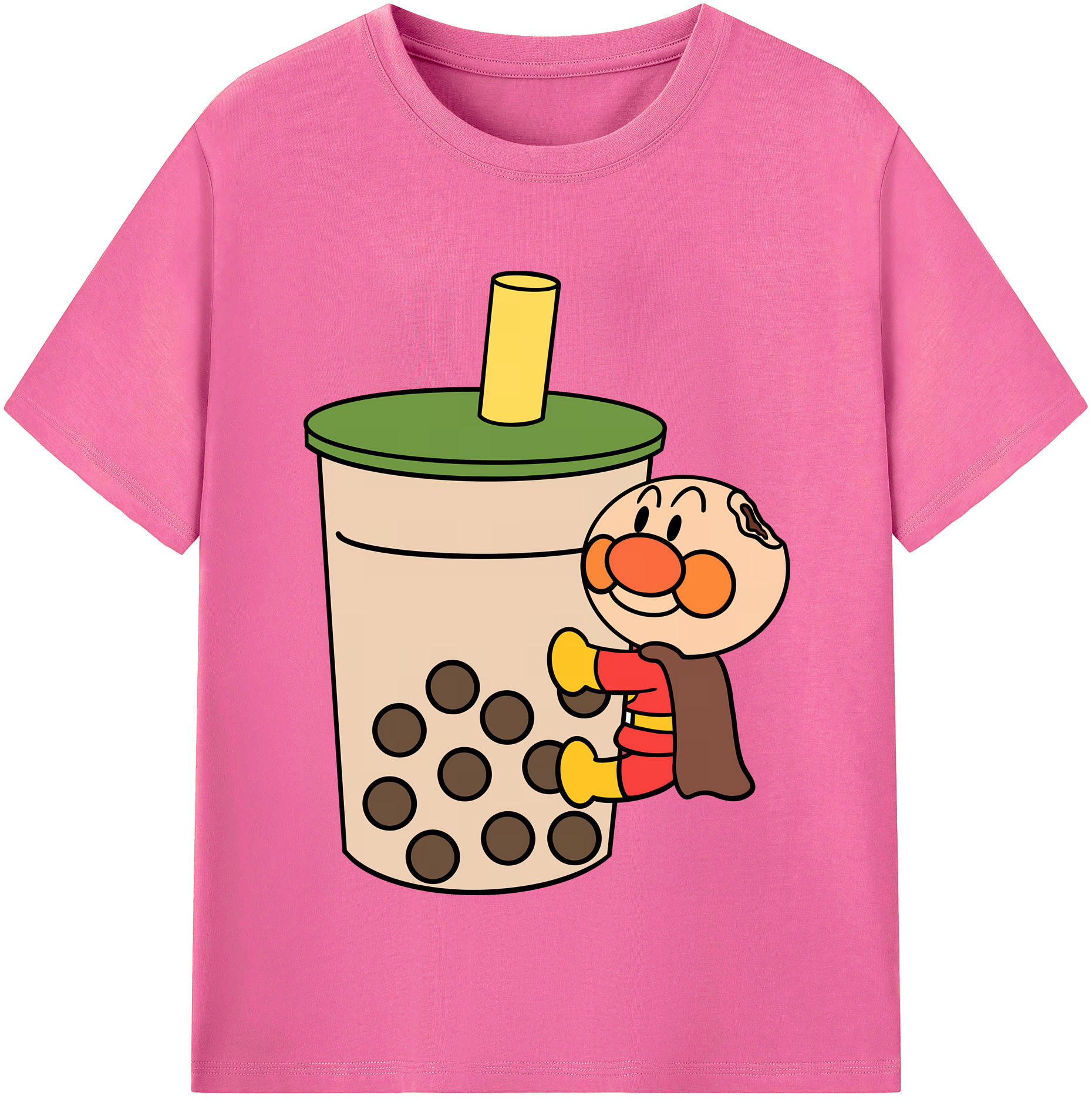 （画像用） アンパンマン Anpanman レディースカジュアルプリントTシャツ（綿100％）